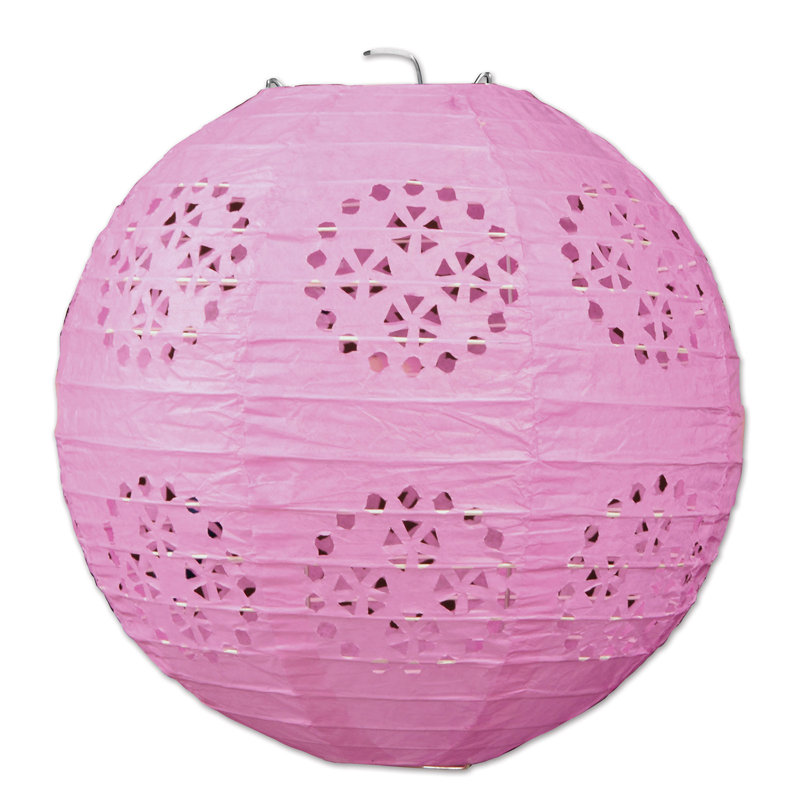 Lanterne en dentelle, Rose