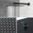 2-Function High-Pressure Rainfall Shower System, Tub Faucet Set