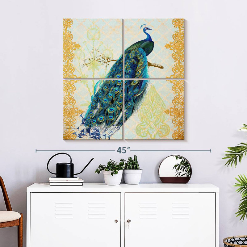 Brampt Beautiful Peacock, 32" H x 32" W