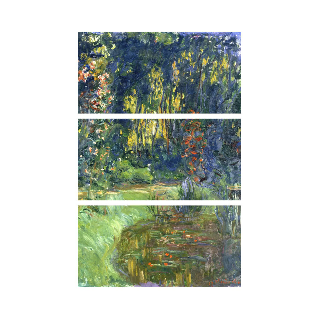 Der Garten von Giverny, 1923 von Claude Monet - Galerie-umwickelte Leinwand Giclée auf Leinwand