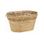 Panier de rangement ovale tissé à la main Elbson Cole and Grey Seagrass