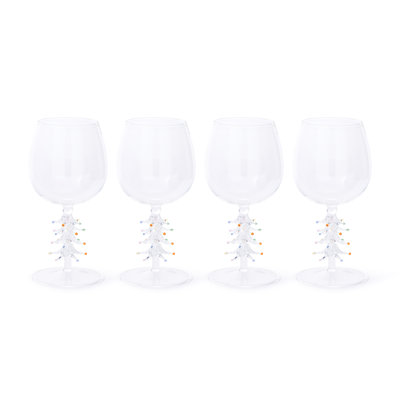 Leihlani Wine Glasses - Holiday Stemware, Set of 4
