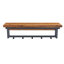 Upholstered Bench with Shelves