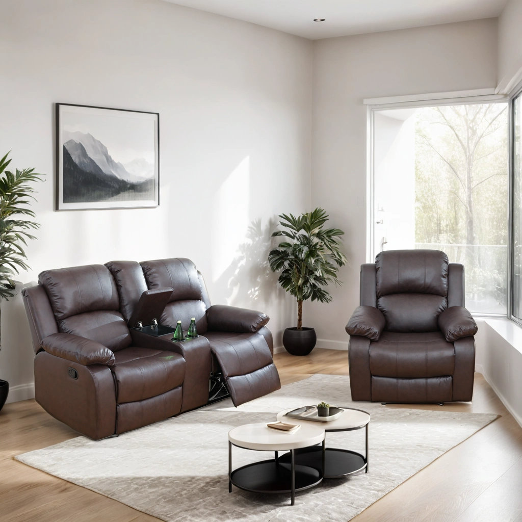 Latitude Run® Arabellah 2 Piece Vegan Leather Manual Reclining Living