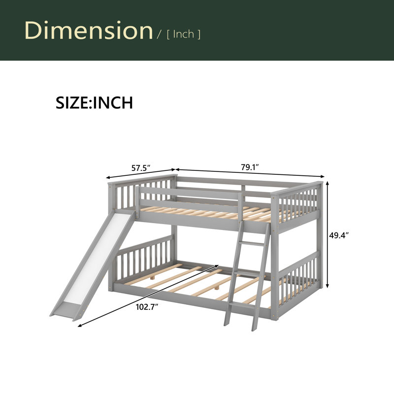 Bunk Bed With Convertible Slide And Ladder
