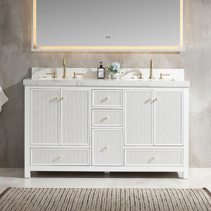 Ensemble de meuble-lavabo double 60 po Imogin