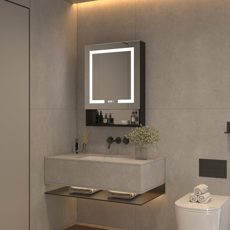 Armoire à pharmacie avec miroir l 24 po x H 32 po Lagertha