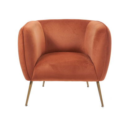 Krol Velvet Barrel Chair