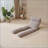 U-Shaped Adjustable Lazy Sofa for Sleeping, Reading &amp; Relaxing | Gray | Seat Depth 72.83