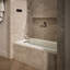 Baignoire en alcôve Archer avec surface chauffante, bride de carrelage et drain à droite-14673912-89286607