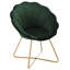 Chaise d'appoint en velours matelassée moderne-61912768