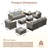 Darihanna 8 Piece Rattan Sectional Seating Group with Cushions-558387385