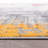 Raglen Abstract Performance Blue/Gray/Yellow Multi Rug