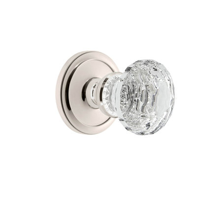 Rosette Grandeur avec poignée en cristal brillant
