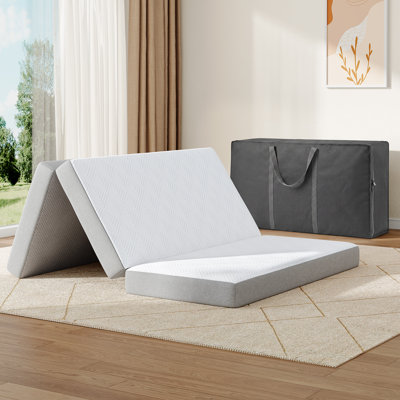 Tri-fold 4" Medium Memory Foam Mattress