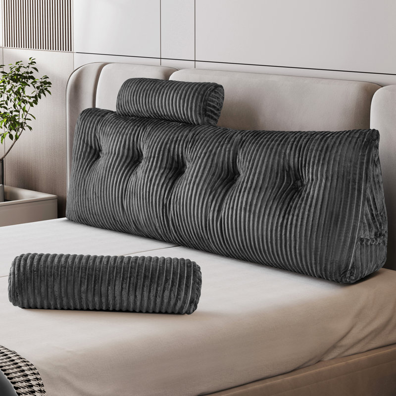 Tête de lit Comfort Comfort, Gris, Très grand (l 75,98 po x H 19,69 po)