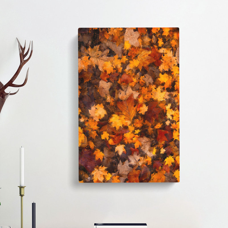 Fallen Leaves - Wrapped Canvas, 91cm H x 60cm W x 3cm D