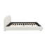 Structure de lit tapissier en tissu de style crème-1634635885