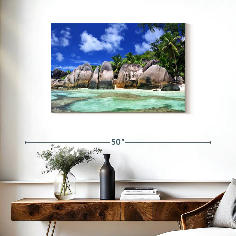 Gillard Anse Source D Argent Seychelles, H 24 po x l 36 po