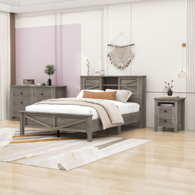 Ensemble de chambre à coucher 3 pièces Andrenae