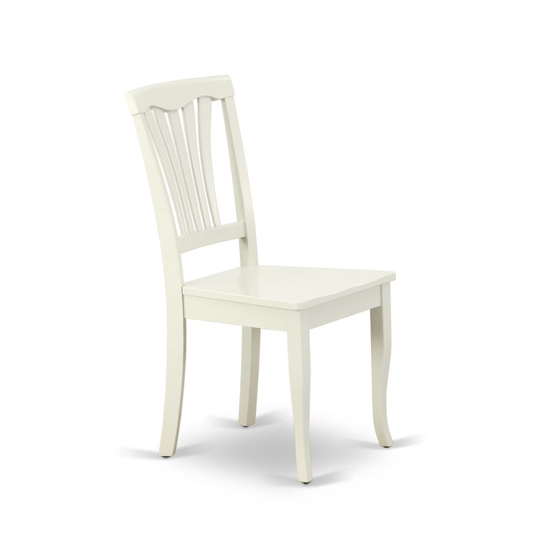 Ensemble de salle à manger 5 pièces comprenant une table de cuisine ronde avec pied central et 4 chaises, 107 x 107 cm, blanc lin