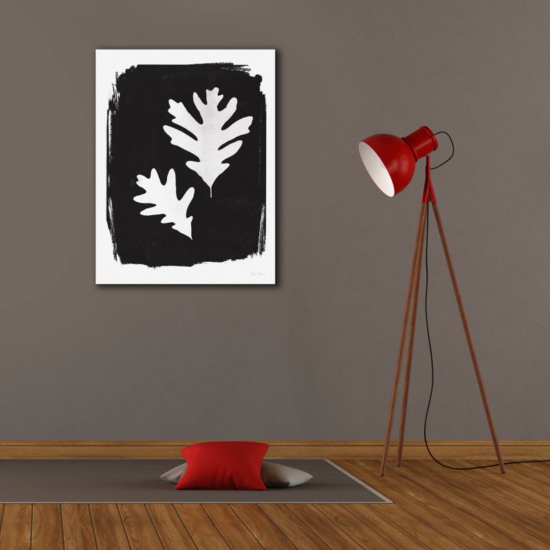 Toile épique «Nature par les feuilles du lac 4 noir» par Piper Rhue, 26 po x 34 po, H 34 po x l 26 po x P 1,5 po