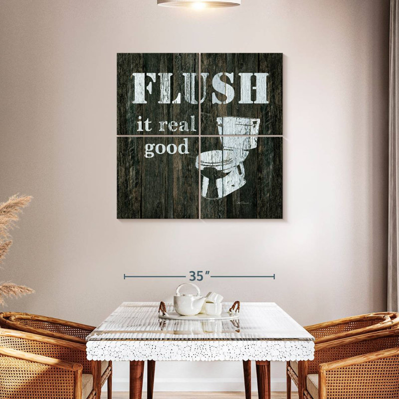 Tergel Flush It Real Good, H 38 po x l 38 po
