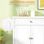 Buffet blanc - Cuisine moderne, 2 tiroirs, tablettes réglables, armoire à café-1126370691