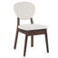 Ensemble de salle à manger 5 pièces en bois massif pour 4, table de cuisine moderne avec chaises rembourrées -17976067-17976064
