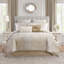 Maritana Polyester Ring Stitch Damask Comforter-82984286