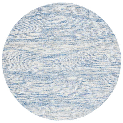 Tapis abstrait en laine / coton touffeté à la main Ameelia