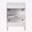 Meuble-lavabo élégant avec lavabo en céramique intégré et grand espace de rangement-695773479
