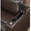 Fauteuil de cinéma maison inclinable électrique en similicuir de 38 po de largeur Staciee-22728389