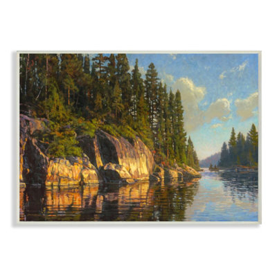 «Sunrise River Bank Reflective Water» par Bruce Miller - reproduction d'art