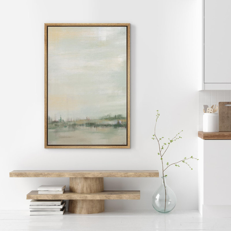 Décoration murale abstraite minimaliste contemporaine nordique de couleur grunge, Cadre naturel flottant
