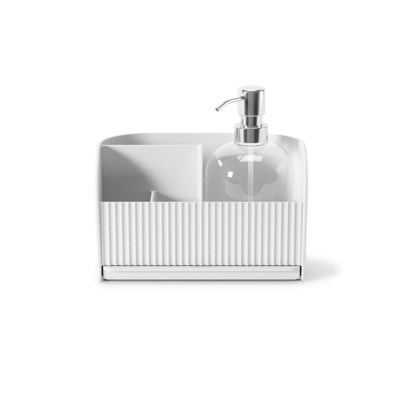 Sling Sink Caddy W/Pump White