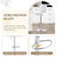 Ensemble de 2 tabourets de bar, tabourets de bar réglables à hauteur de comptoir pour îlot de cuisine, tabourets de bar modernes pour bar personnel-351157637