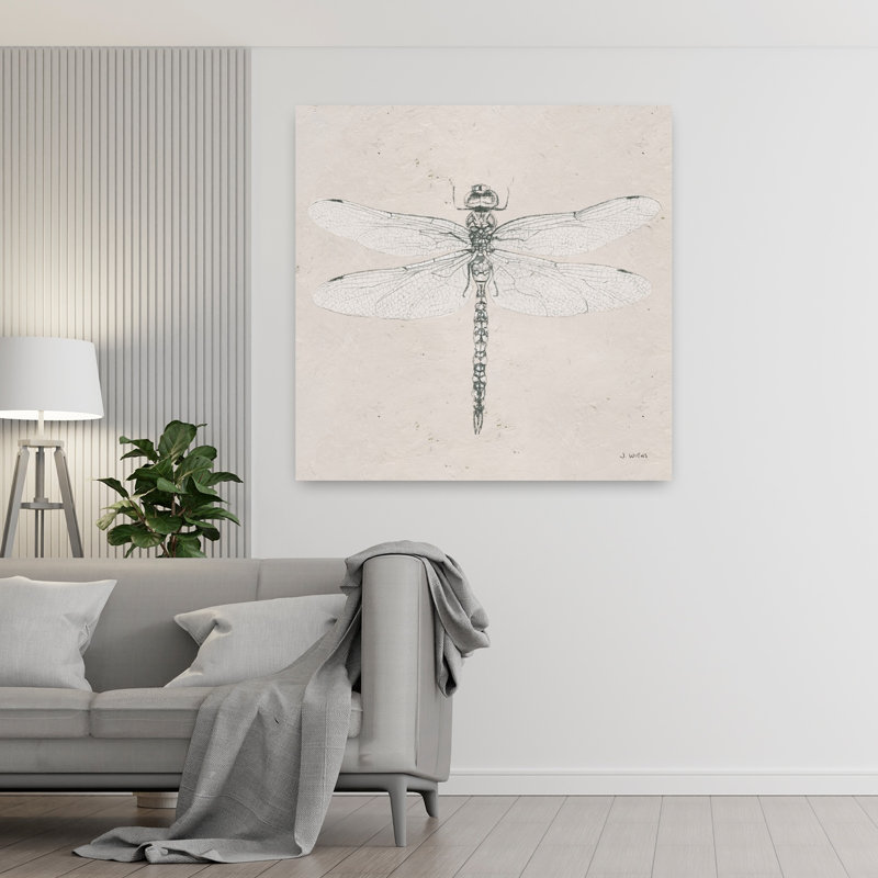 Art contemporain crème avec dessins d'animaux, H 48 po x l 48 po