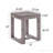 1pc Contemporary End Table Rustic Brown Gray Tan Finish Living Room Wooden Furniture