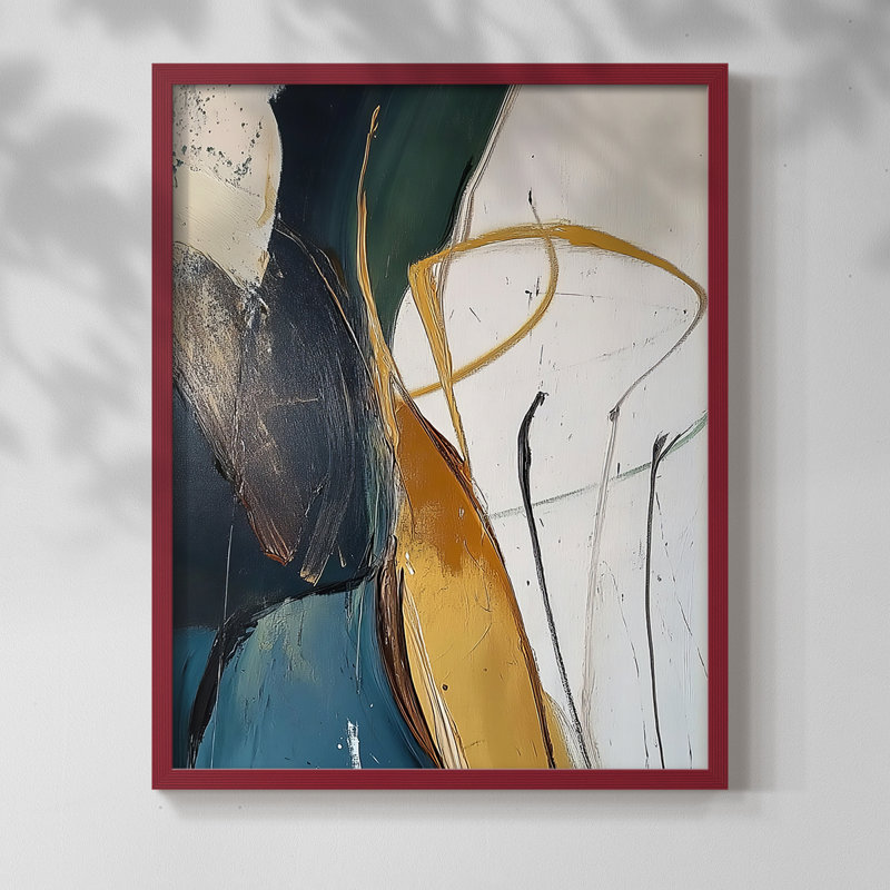 "ABSTRACT Series DCIX" par J Paul, Noir, noir, noir, noir, H 15 po x l 12 po