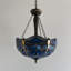Luminaires suspendus Sroka Tiffany avec libellules en verre coloré bleu l 16 po x P 16 po x H 60 po