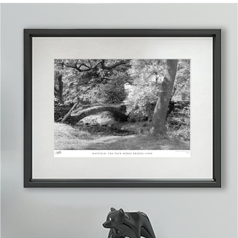 Hayfield, The Pack Horse Bridge C1960 - Single Picture Frame Print, 40cm H x 50cm W x 2.3cm D