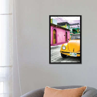 " Yellow VW Beetle Car " by Philippe Hugonnard