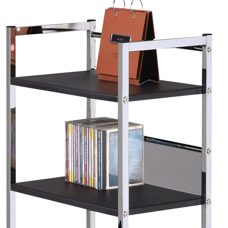 Noir et bureau à usage de bureau - Organisateur de tablettes autoportant avec option de rangement polyvalent