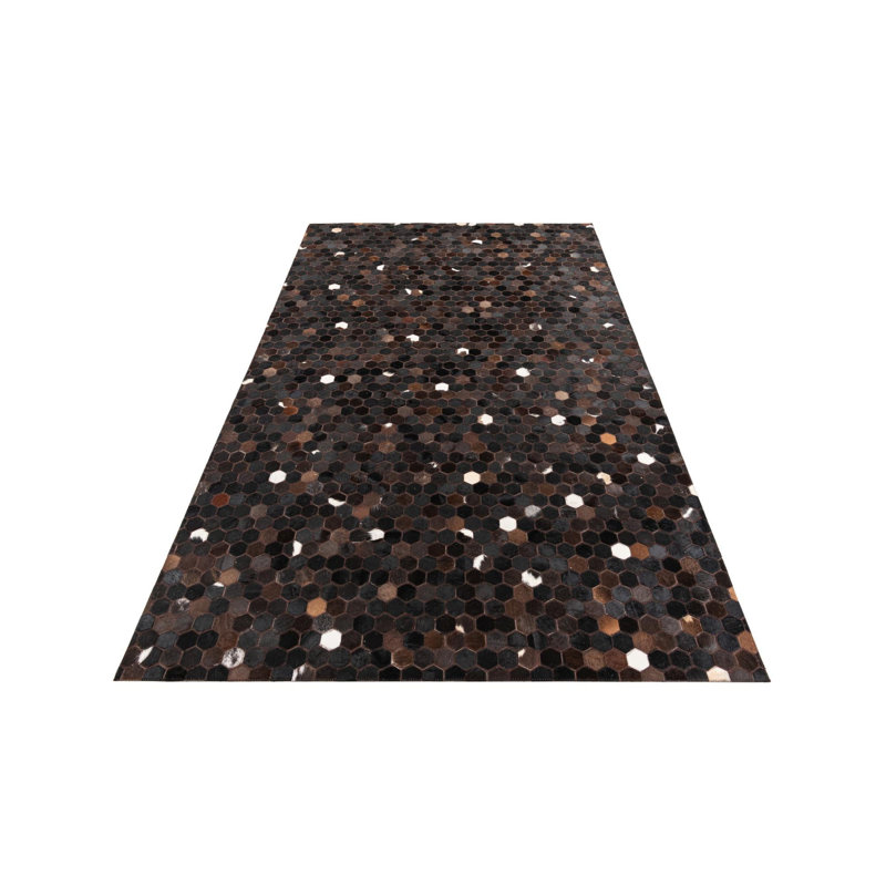 Tapis brun chocolat Jed