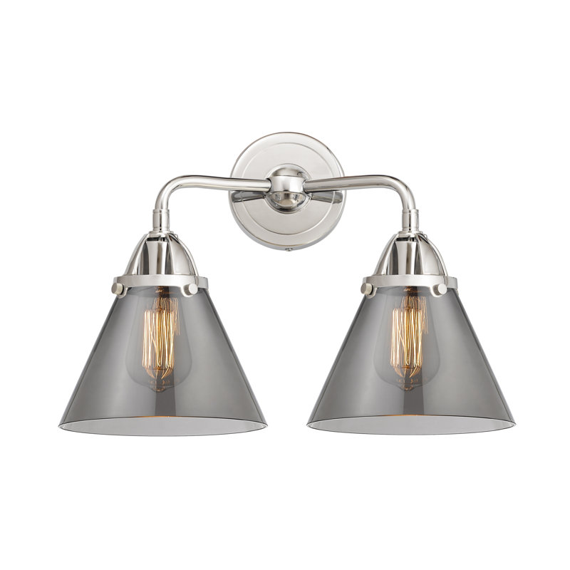 Shauna 2 - Light Vanity Light, LED, Plated Smoke, Polished Chrome