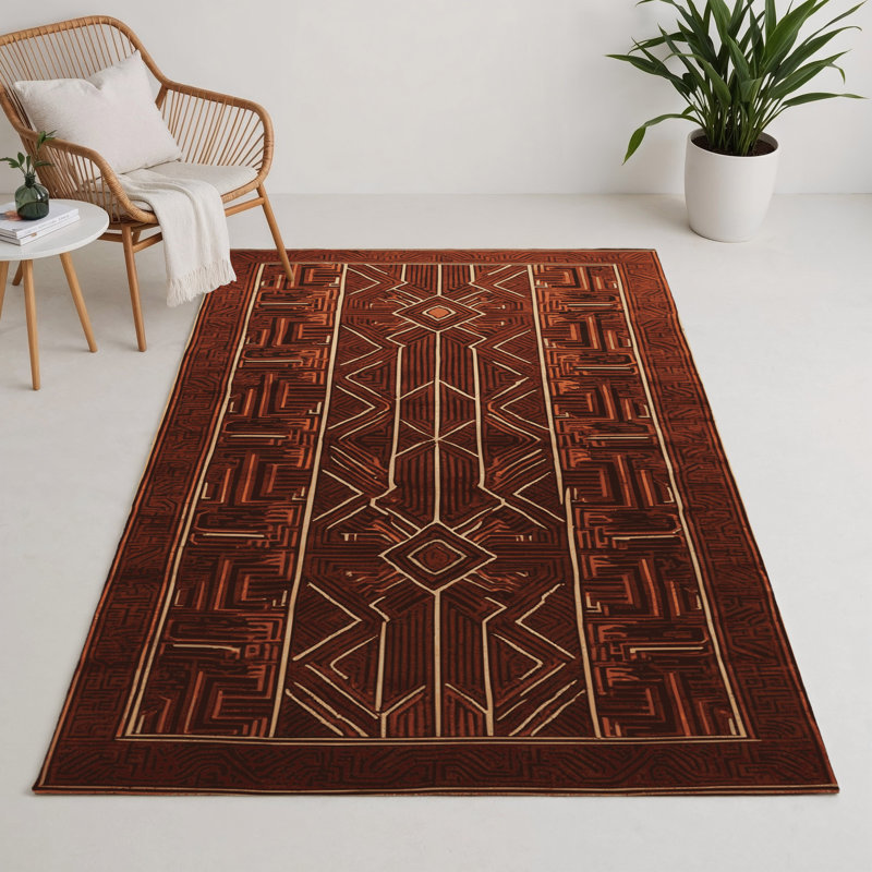 Tapis intérieur et extérieur ArtDeco, Rectangulaire 3 pi x 5 pi