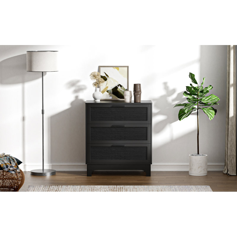 Commode 3 tiroirs pour chambre à coucher H 35 po Paison