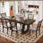 7 Piece Extendable Dining Table Set With 18/-497190159-497190157