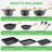 Nutrichef 22-Piece Maroon Marble Non-Stick Cookware And Bakeware Set - Professional Home Kitchen Collection With Multi-Sized Pots, Pans, And Heat-Resistant Tools-99346895